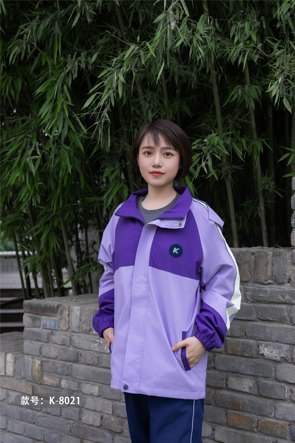 冲锋衣校服园服k8021